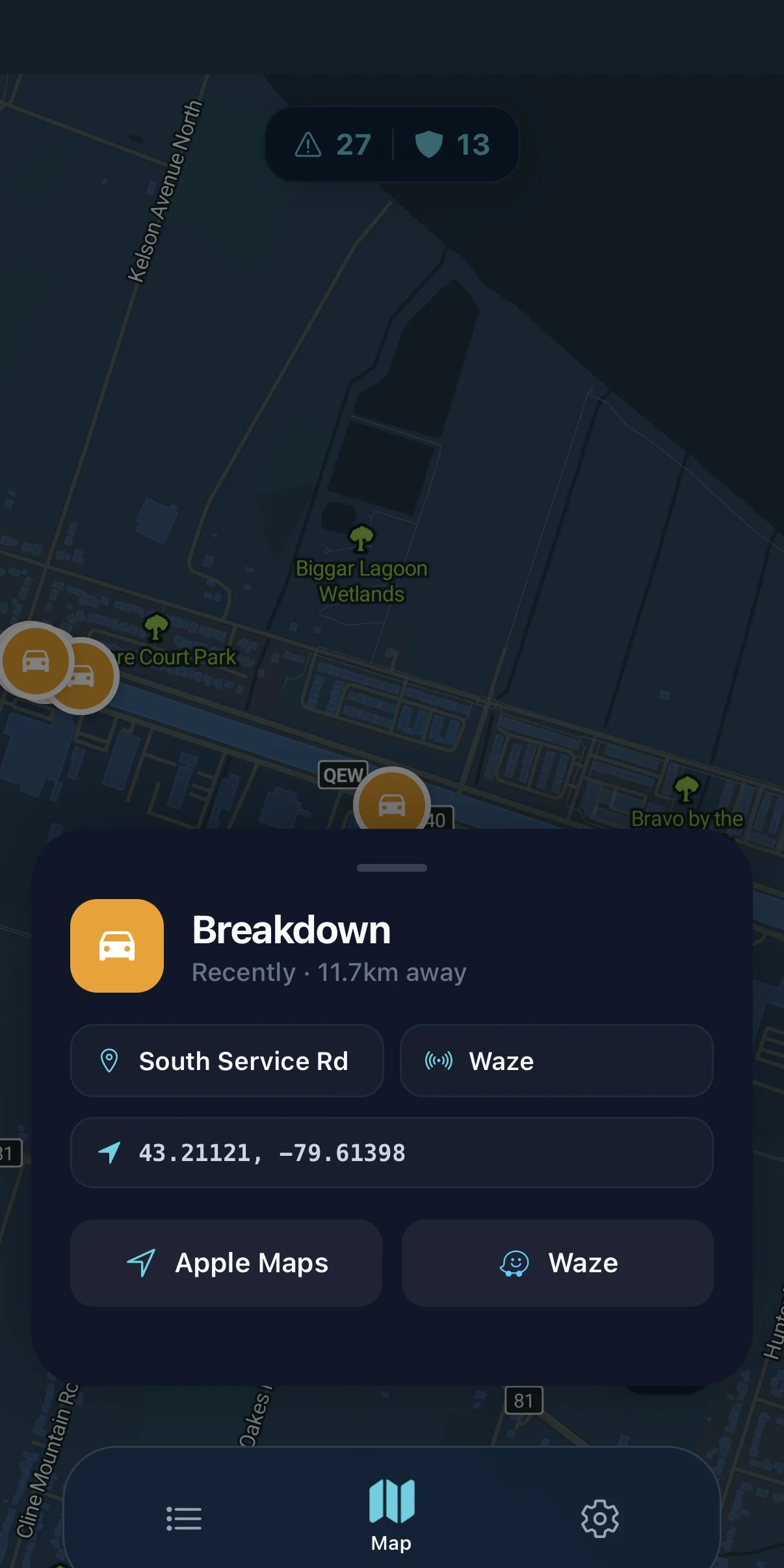 RoadAid app preview